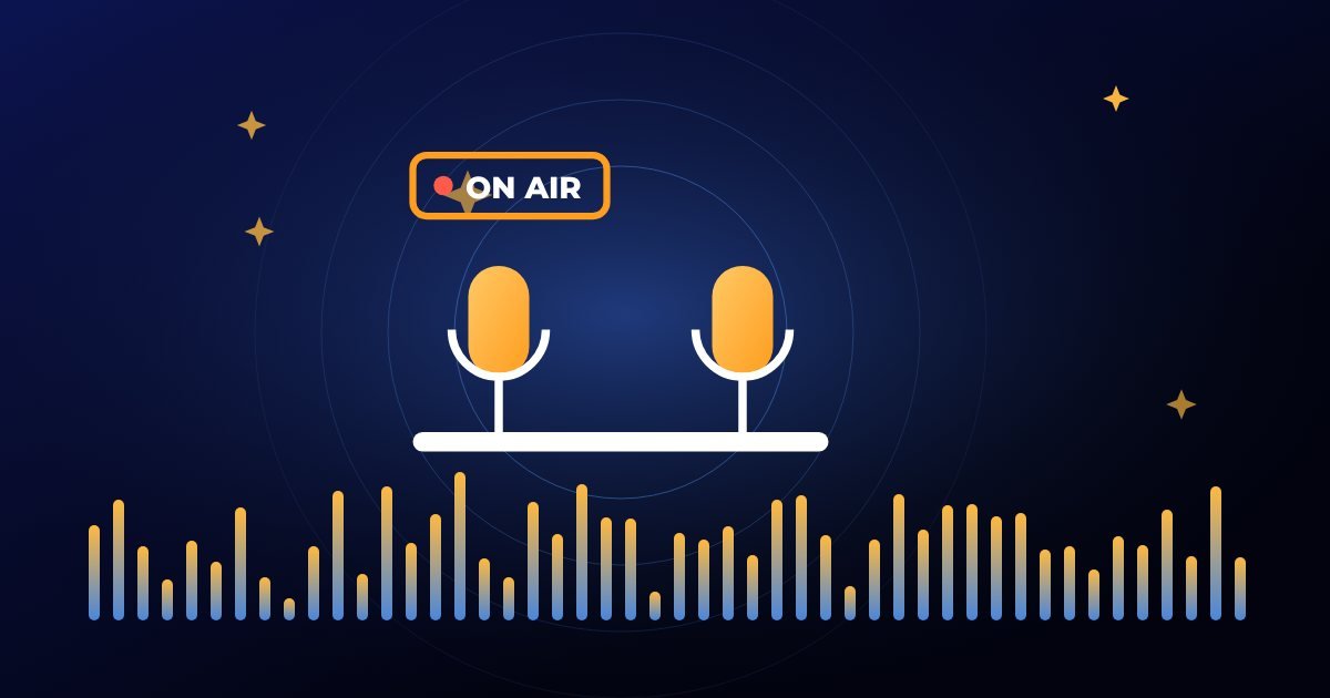 Ilustración: Un plató de podcast en tu stand: la experiencia que tus visitantes recordarán