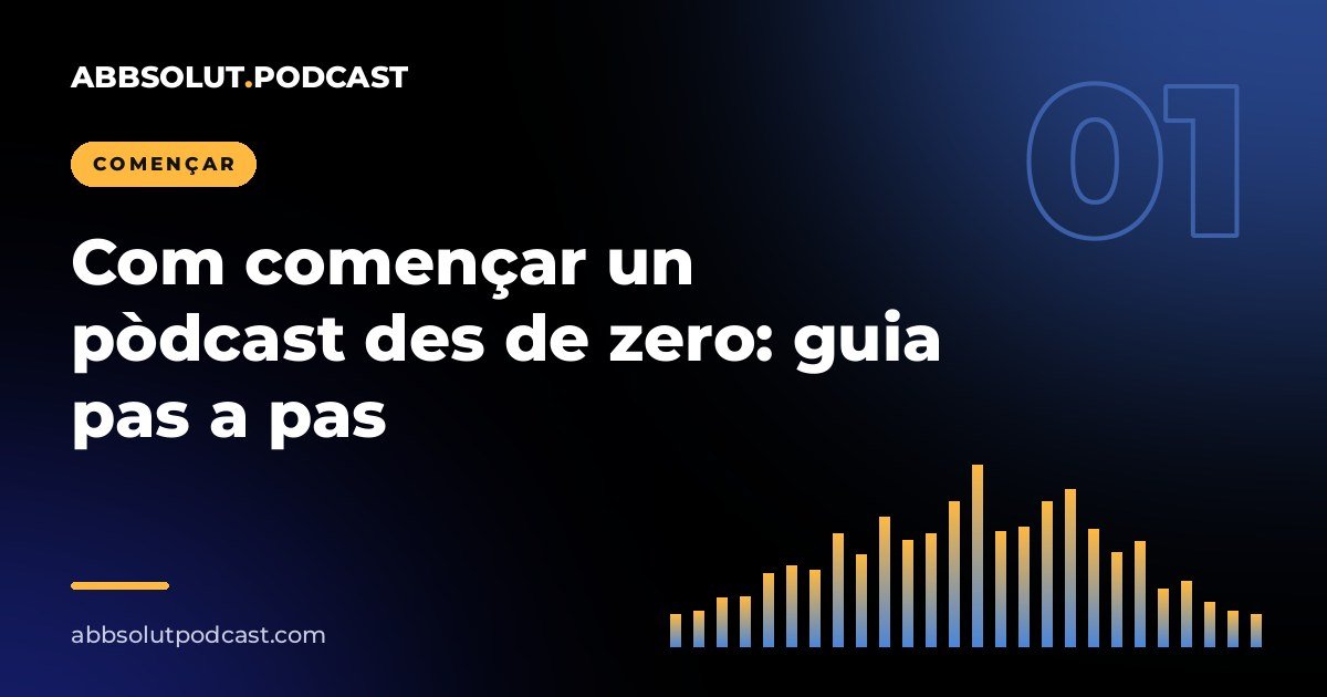 Portada: Com començar un pòdcast des de zero: guia pas a pas