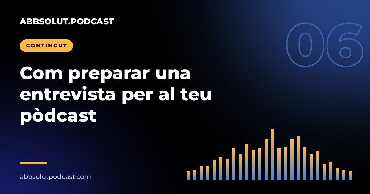 Portada: Com preparar una entrevista per al teu pòdcast