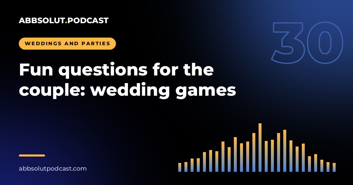 Cover: Fun questions for the couple: wedding games