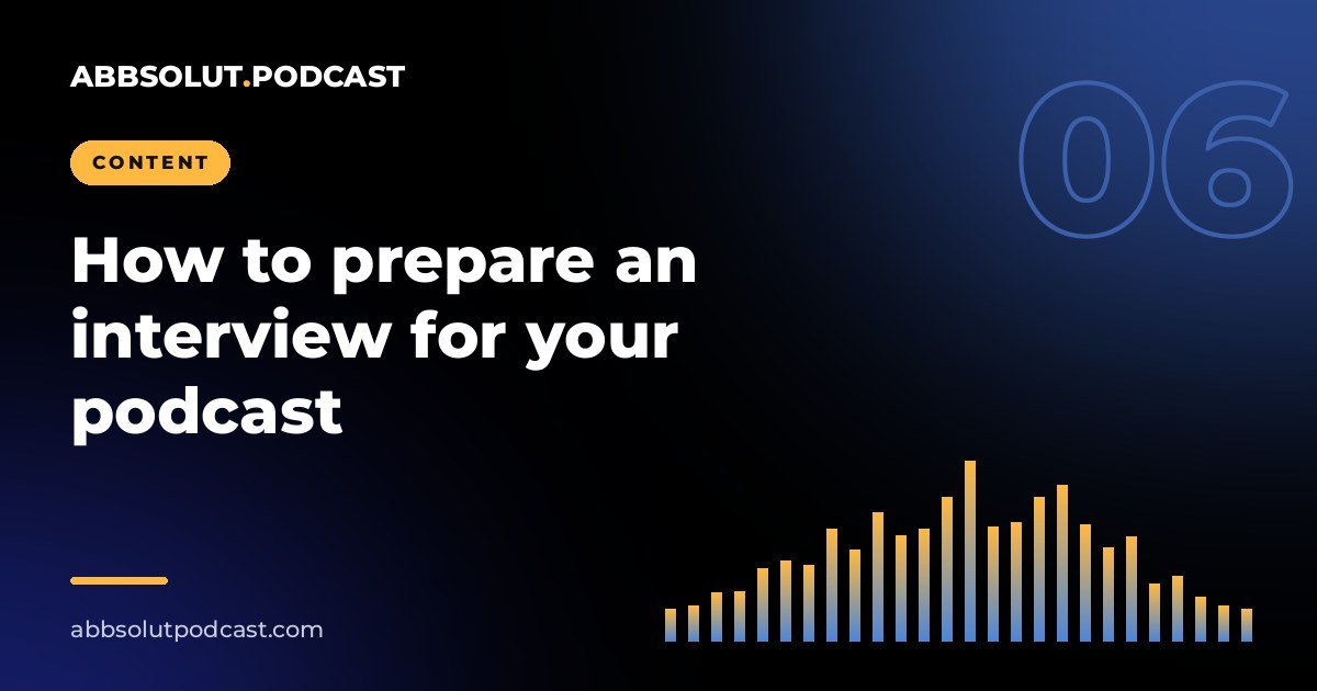 Cover: How to prepare an interview for your podcast