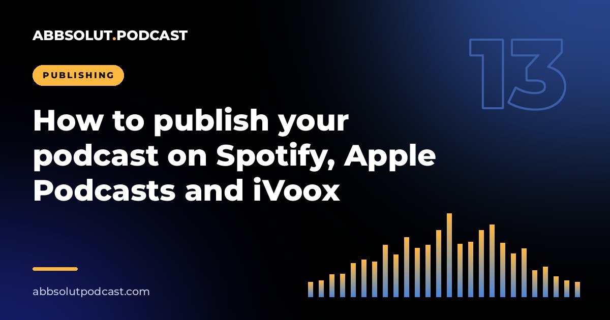Cover: How to publish your podcast on Spotify, Apple Podcasts and iVoox