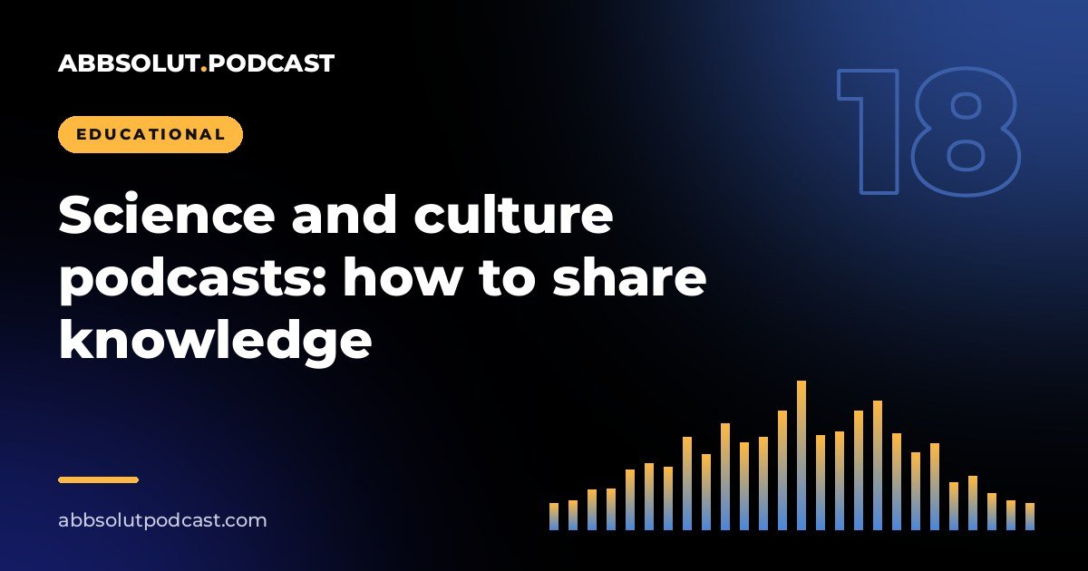 Cover: Science and culture podcasts: how to share knowledge